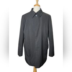 Hugo Boss Corion Men’s Black Weatherproof Overcoat Jacket Wool Blend Lined 44R